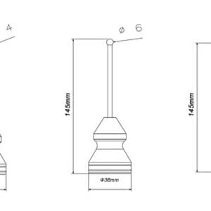 D8 ball magnetic centering reference probe