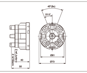 System 3R OEM 3R-460.34 Manual chuck MacroCombi