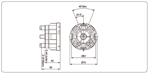 System 3R OEM 3R-460.34 Manual chuck MacroCombi