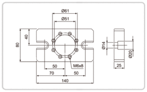 System 3R OEM 3R-A19724 Adapter plate
