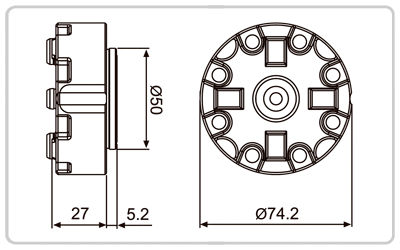 System 3R OEM 3R-SP15055 Macro Chuck Ground Flange
