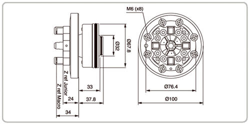 System 3R OEM 3R-SP19047 Pneumatic chuck MacroCombi