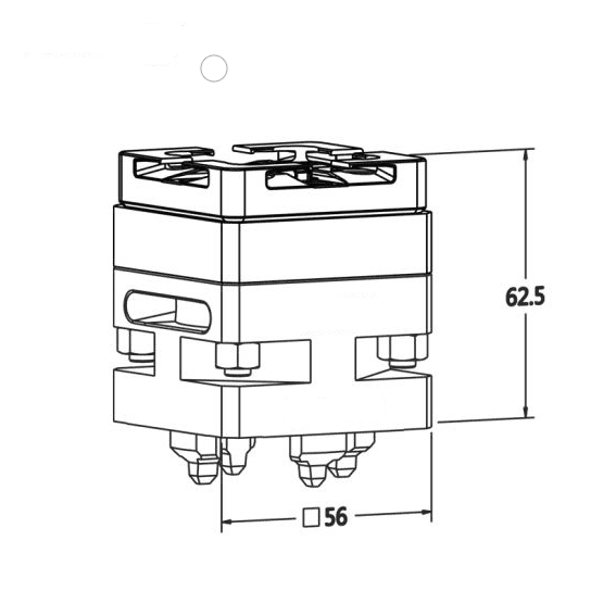 Macro Chuck System 3R to Erowa ITS Adapter