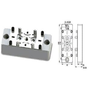 EROWA Compatible ER-010644 130X51 Uniplate Electrode Holder