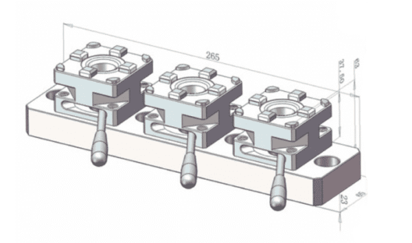 System 3R Macro Compatible Multi Chuck System Rail Mounted