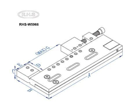 Wirecut EDM Manual Adjustable Precision Vise
