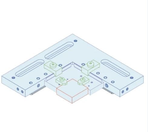 RHS Wire EDM Clamp machine square vise