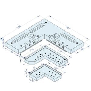 RHS Wire EDM Clamp machine square vise
