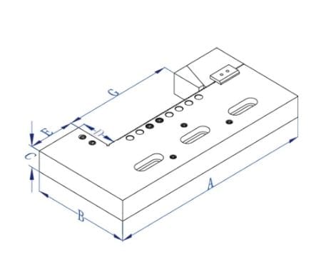 Stainless Precision Vise for Wire EDM Size 150