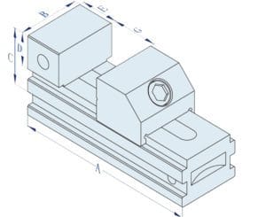 WEDM Stainless Steel Tool Maker vise clamping 125mm