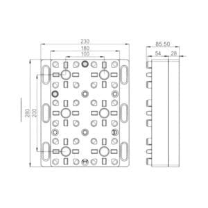 System 3R Compatible 6 Heads Tiny CNC Pneumatic Chuck RHS-S6792.1 - Image 2