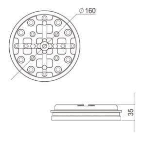 System 3R 3R-681.51 Pallet Compatible Ø156 mm 3Refix MacroMagnum