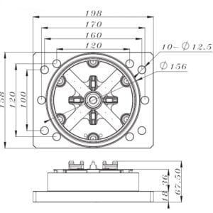 Erowa PowerChuck P ER-029391 Compatible Pneumatic Chuck 158×198 - Image 5