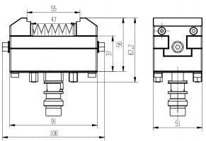Mini Precision 5 Axis Self Centering Vice