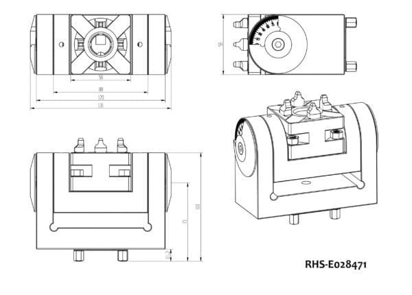 Erowa Angle Clamping Unit UnoSet ER-028471 compatible For QuickChuck 50