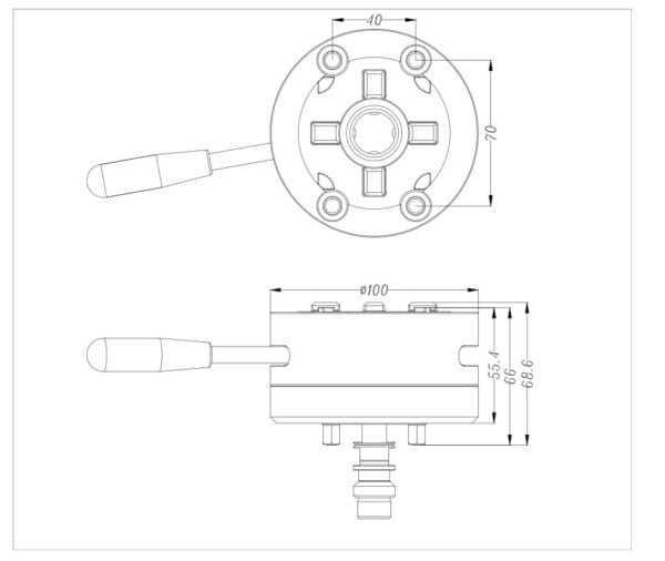 RHS Erowa to System 3R Manual Adapter