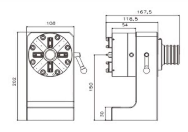 Erowa Manual Indexing Chuck D100 ER-037970 Compatible