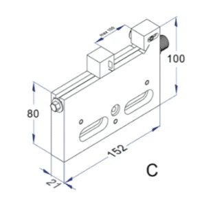 RHS- Wire EDM Clamp machine vise RHS-W5997-C