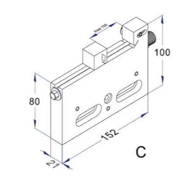 RHS- Wire EDM Clamp machine vise RHS-W5997-C