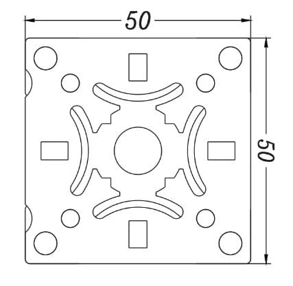 Erowa Centering plate ER-094180 Compatible 50 C