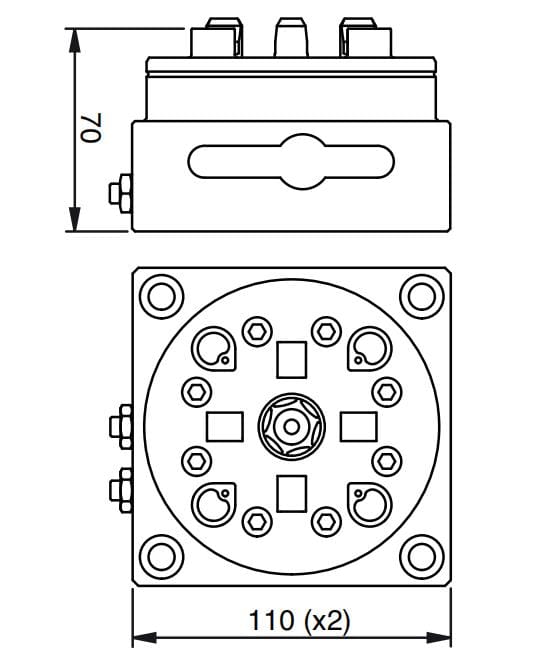System 3R 3R-600.10-30 Compatible Pneumatic Tablechuck MacroHP