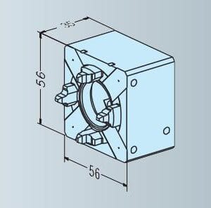 Erowa ER-008186 Compatible chuck 50 RSA without base plate