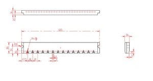 System 3R 3R-239-615 Compatible 3Ruler 615mm