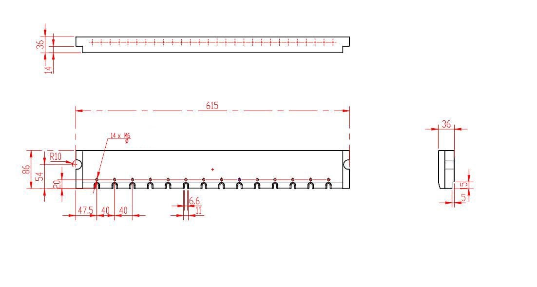 System 3R 3R-239-615 Compatible 3Ruler 615mm