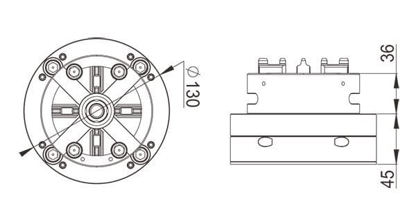 Erowa ER-036345 Compatible QuickChuck 100P Manual with EDM Base