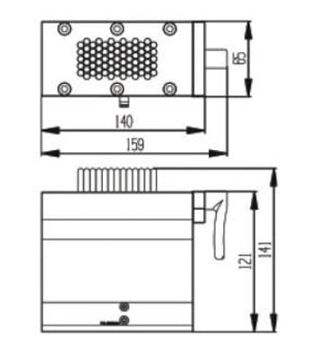 RHS 140x65 Pneumatic Flexible tool