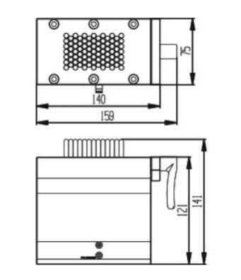 RHS Pneumatic Flexible Fixture 140x75mm