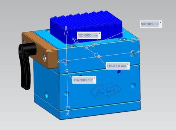 RHS Flexible Clamping Tooling Fixture 115X75X122mm