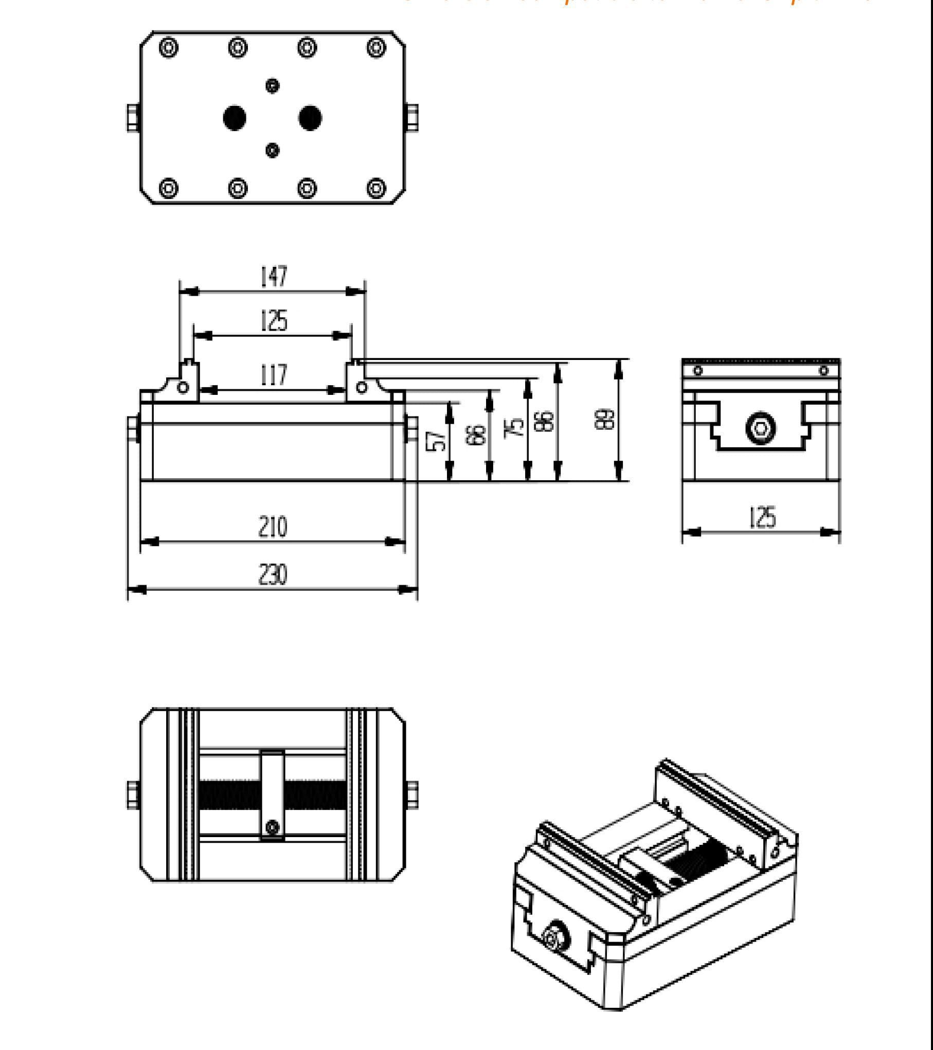 Self Centering 5-Axis Vise 125mm
