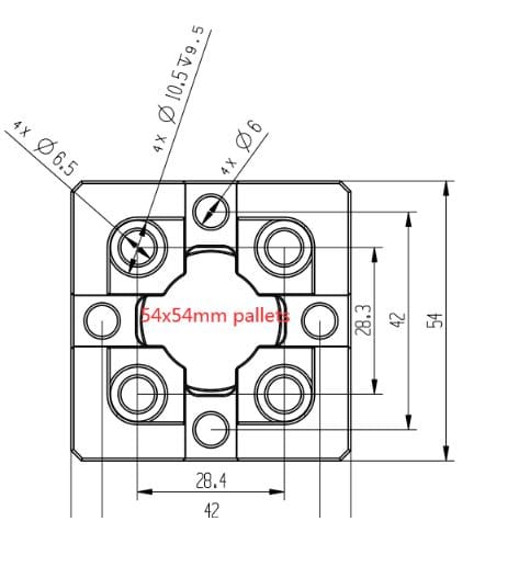 3R 3R-651.7E-S 54mm Pallet compatible Macro
