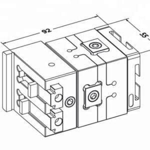 System 3R Macro Compatible rotatable pendulum vise Adaptor