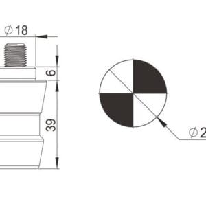 Erowa ER-033800 compatible MTS Centering Spigot A