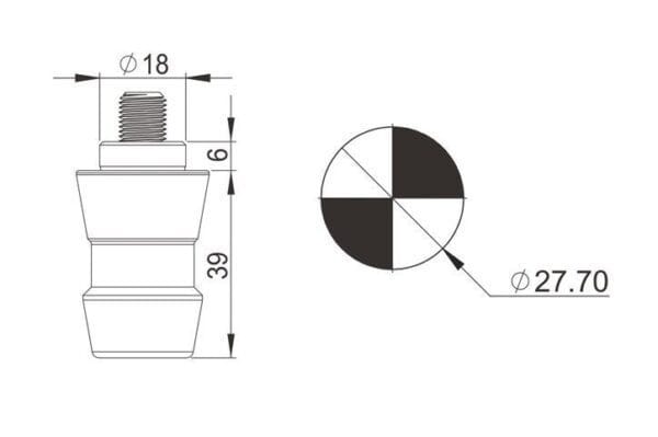 Erowa ER-033800 compatible MTS Centering Spigot A