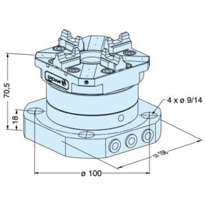 ER-007623 Erowa OEM Rapid-chuck automatic on clamping plate - Image 1