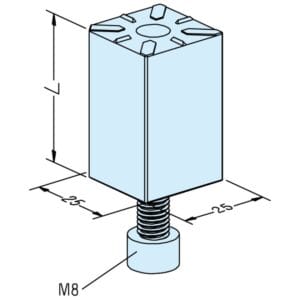 ER-003439 Erowa OEM Holder Straight 25 x 25 x 65mm - Image 1