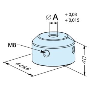 ER-010581 Erowa OEM Blank holder ø 12mm - Image 1