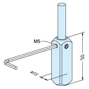 ER-010585 Erowa OEM Square 15 Blank Holder ø 8mm - Image 1