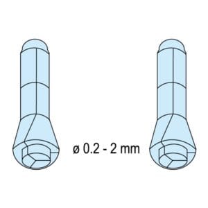 ER-010689 Erowa OEM Mini Collet Chucks 0.2-2.0mm, Set of 19 - Image 1