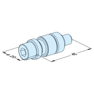 ER-010755 Erowa OEM Chucking Spigot F/M EDM for Flushing, Set of 20 - Image 1