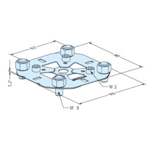 ER-011599 Erowa OEM Centering Plate 100 M8, Set of 10 - Image 1