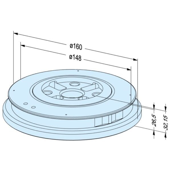 ER-055761 Erowa OEM Sealing Ring for Holder 72, PowerChuck P