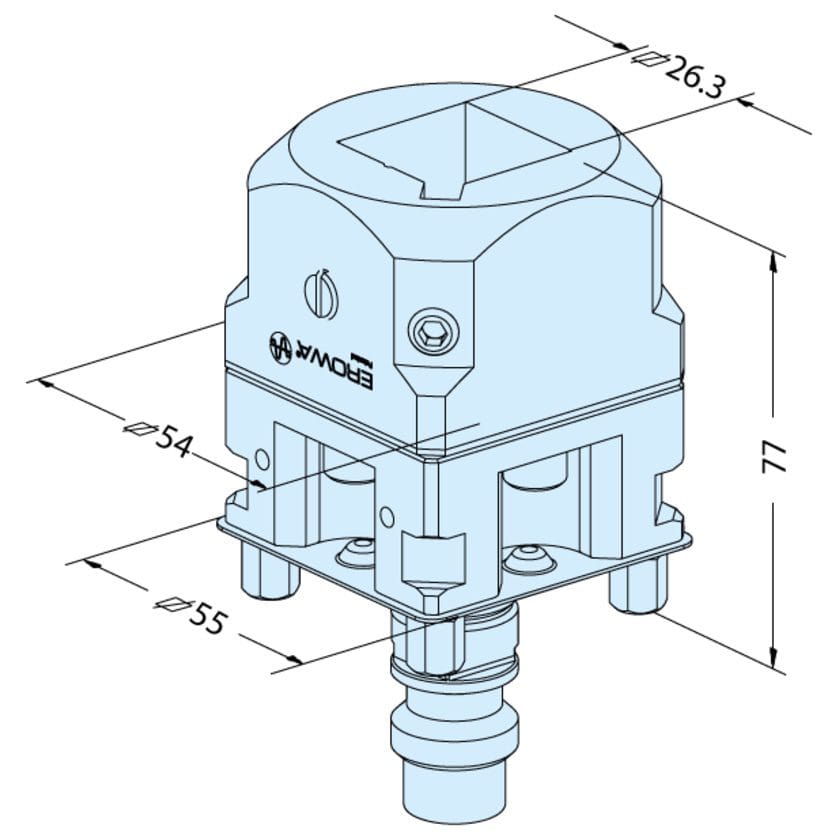 ER-093992 Erowa OEM Square 25 Holder C, 1 piece