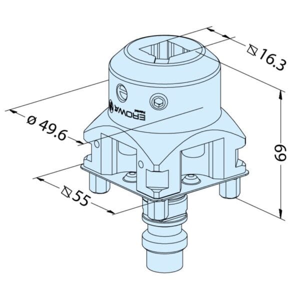 ER-093997 Erowa OEM Square 15 Holder C, Set of 12