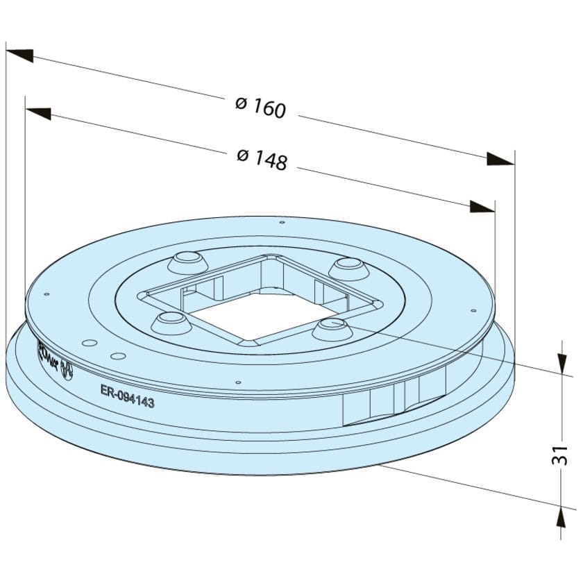 ER-094143 Erowa OEM Sealing Ring ITS 50 C for SSF Automatic