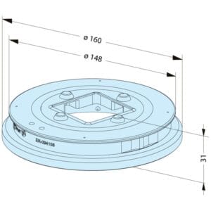 ER-094158 Erowa OEM Sealing Ring ITS 50 C for ITS 100P Automtatic