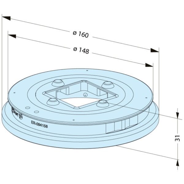 ER-094158 Erowa OEM Sealing Ring ITS 50 C for ITS 100P Automtatic